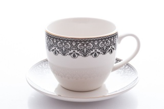 Komplet dwóch filiżanek marki Livello koronka