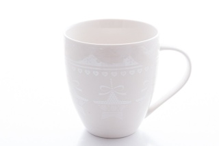 Duży kubek z motywem świątecznym gwiazdki Święta