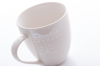 Duży kubek z motywem świątecznym gwiazdki Święta