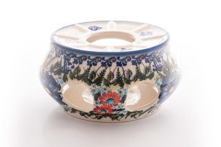 Podgrzewacz do dzbanka z ceramiki Bolesławiec artystyczny