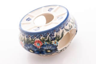 Podgrzewacz do dzbanka z ceramiki Bolesławiec artystyczny