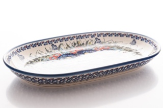 Półmisek ceramiczny z Bolesławca artystyczny wzór