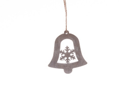 Świąteczne dzwonki x6 do powieszenia na choinkę z drewna Święta