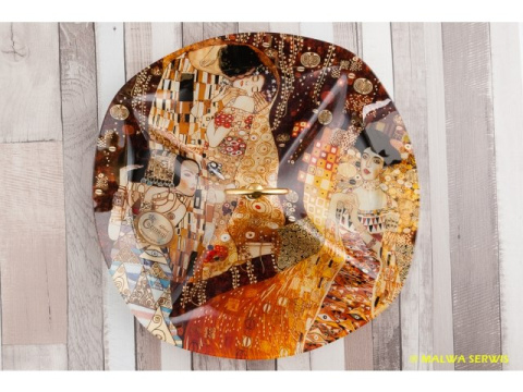 Wyjątkowa szklana patera z motywem Gustava Klimta