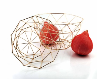 Kosz w kształcie misy do przechowywania owoców