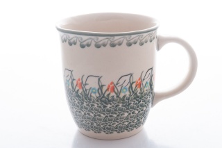 Kubek z ceramiki Bolesławiec oryginalny artystyczny wzór