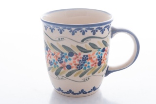 Kubek z ceramiki Bolesławiec oryginalny unikalny wzór