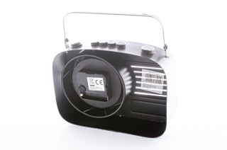 Zegar na replice retro radia z metaloplastyki