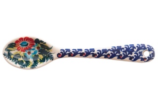 Mała łyżeczka do herbaty z Bolesławca malowana