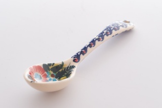 Mała łyżeczka do herbaty z Bolesławca malowana