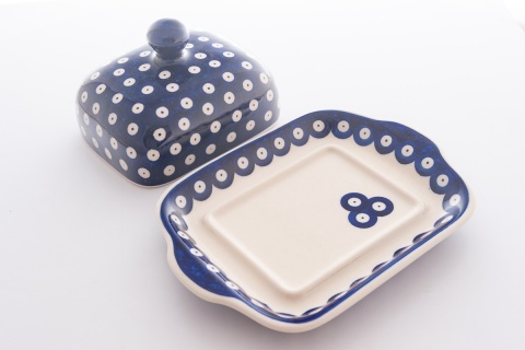 Maselniczka z Bolesławca oryginalny wzór stemplowany