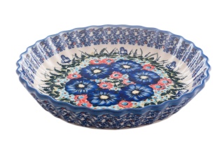 Naczynie do zapiekania z Bolesławca malowany wzór