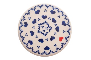 Podstawka pod kubek z Bolesławca oryginalny serca