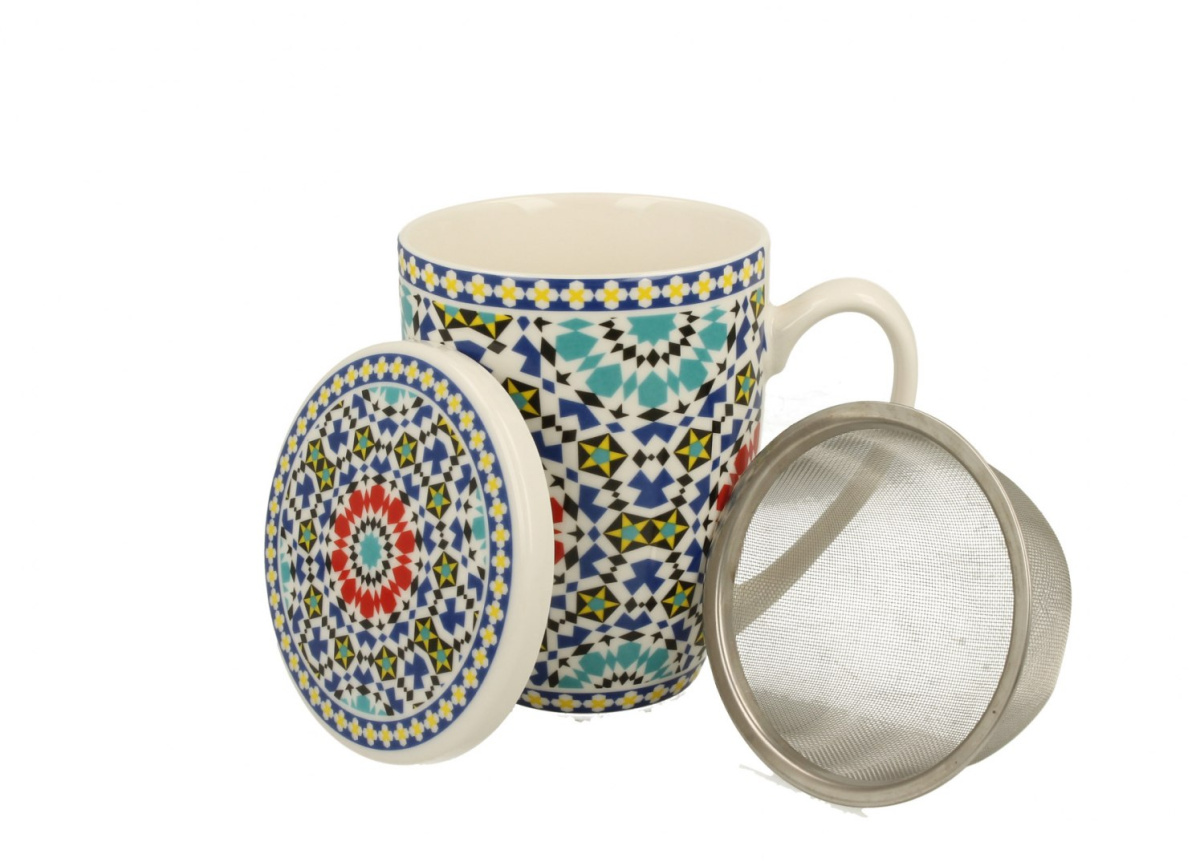 Kubek z sitkiem zaparzaczem do herbaty maroko
