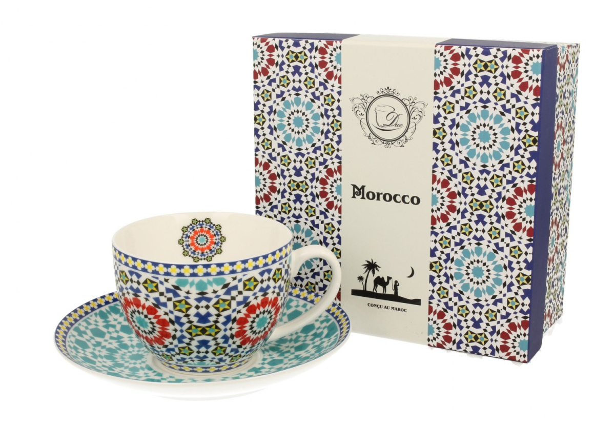 Porcelanowa filiżanka z motywem marokańskim duo