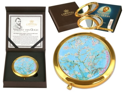 Wyjątkowe lusterko kosmetyczne z motywem migdałowiec