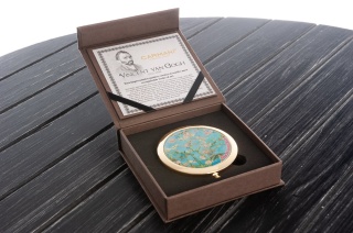 Wyjątkowe lusterko kosmetyczne z motywem migdałowiec