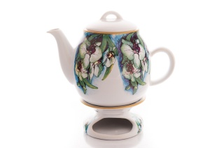 Dzbanek z podgrzewaczem 1,7 litr storczyk imbryk