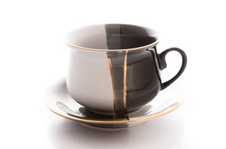 Filiżanka ceramiczna do picia herbaty z Mieroszowa Trio