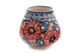 Kubek do yerba mate z ceramiki Bolesławiec kwiaty