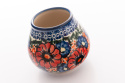 Kubek do yerba mate z ceramiki Bolesławiec kwiaty