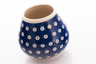 Kubek do yerba mate z ceramiki Bolesławiec stemple