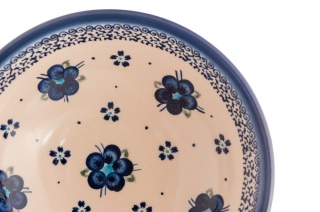 Miska obiadowa z Bolesławca unikalny kwiatowy wzór