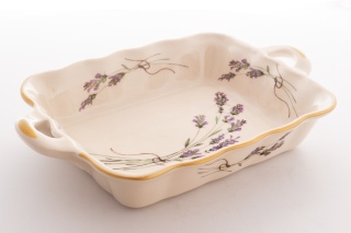 Półmisek z motywem lawendy naczynie do zapiekania