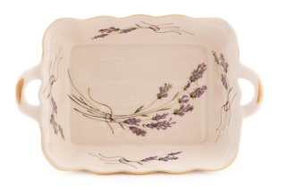 Półmisek z motywem lawendy naczynie do zapiekania