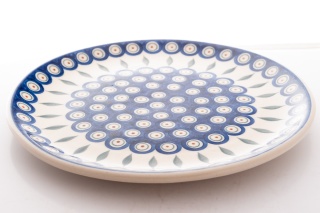 Talerz obiadowy płytki z Bolesławca klasyczny wzór