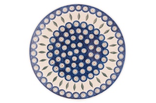 Talerz obiadowy płytki z Bolesławca klasyczny wzór