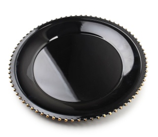 Czarna podkładka dekoracyjna z serii BLANCHE COLOURS