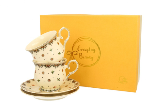 Filiżanki w kolorze kremowym na prezen Casablanca