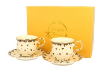 Filiżanki w kolorze kremowym na prezen Casablanca