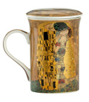 Kubek zaparzacz sitko Gustav Klimt pocałunek na prezent