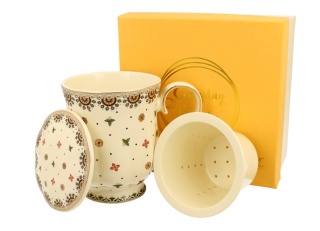 Kubek na nóżce do parzenia herbaty Casablanca