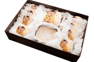 21 el. serwis kawowy pocałunek Gustav Klimt zestaw