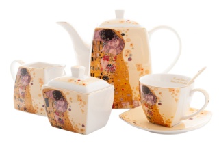 21 el. serwis kawowy pocałunek Gustav Klimt zestaw