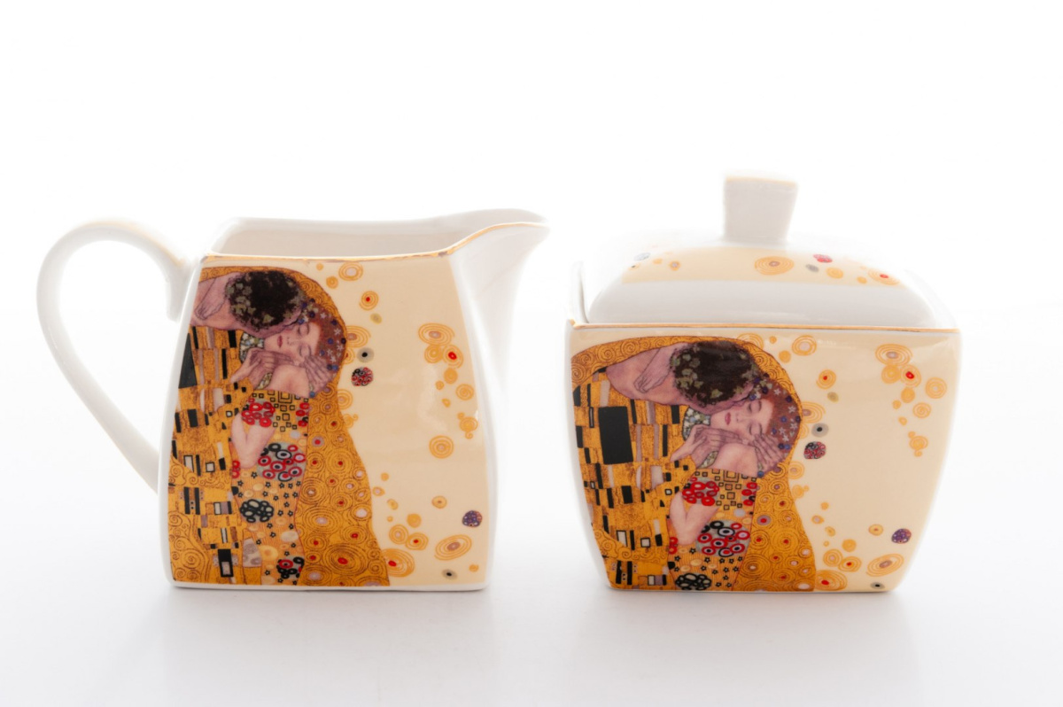 21 el. serwis kawowy pocałunek Gustav Klimt zestaw