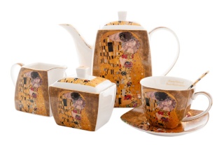 21 el. serwis kawowy pocałunek Gustav Klimt zestaw