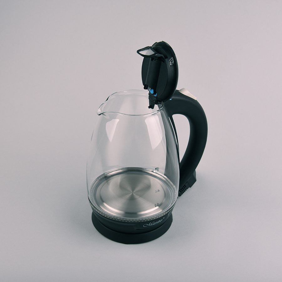 Czajnik elektryczny szklany do herbaty czarny 1,7 litra Maestro MR057