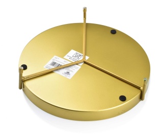 Metalowa podstawka pod świecę lub doniczkę Anisha szara