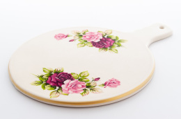 Deska ceramiczna podkładka z Mieroszowa pod garnek róże