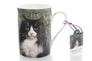 Ekskluzywny kubek z kotem czarno białym Morris Cats
