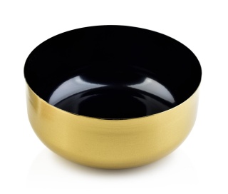 Nowoczesna metalowa misa dekoracyjna Anisha czarna