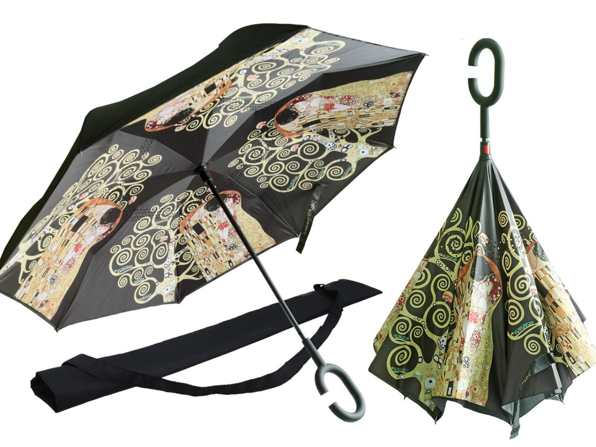 Parasolka odwrotnie otwierana Gustaw Klimt Pocałunek