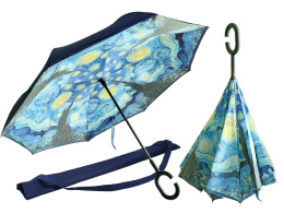 Parasolka odwrotnie otwierana Van Gogh Gwiaździsta Noc