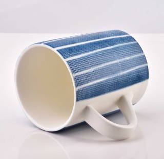 Porcelanowy kubek z serii Navy w pasy