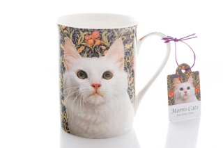 Prezentowy kubek z kotem białym Morris Cats