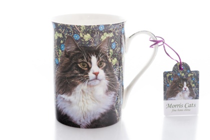 Wyjątkowy kubek z kotem czarno białym Morris Cats